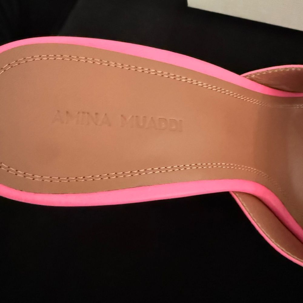AMINA MUADDI
Lupita leather wedge mules size 10 - Picture 3 of 7